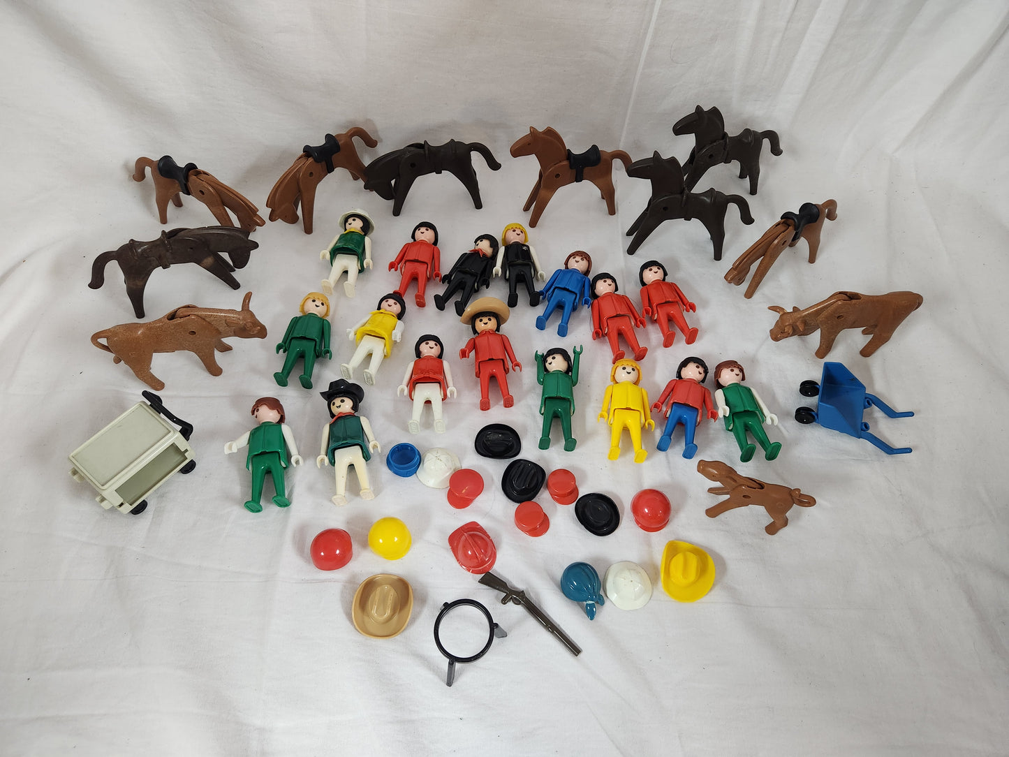 1974 - Geobra Playmobil Figurines - Lot of 47