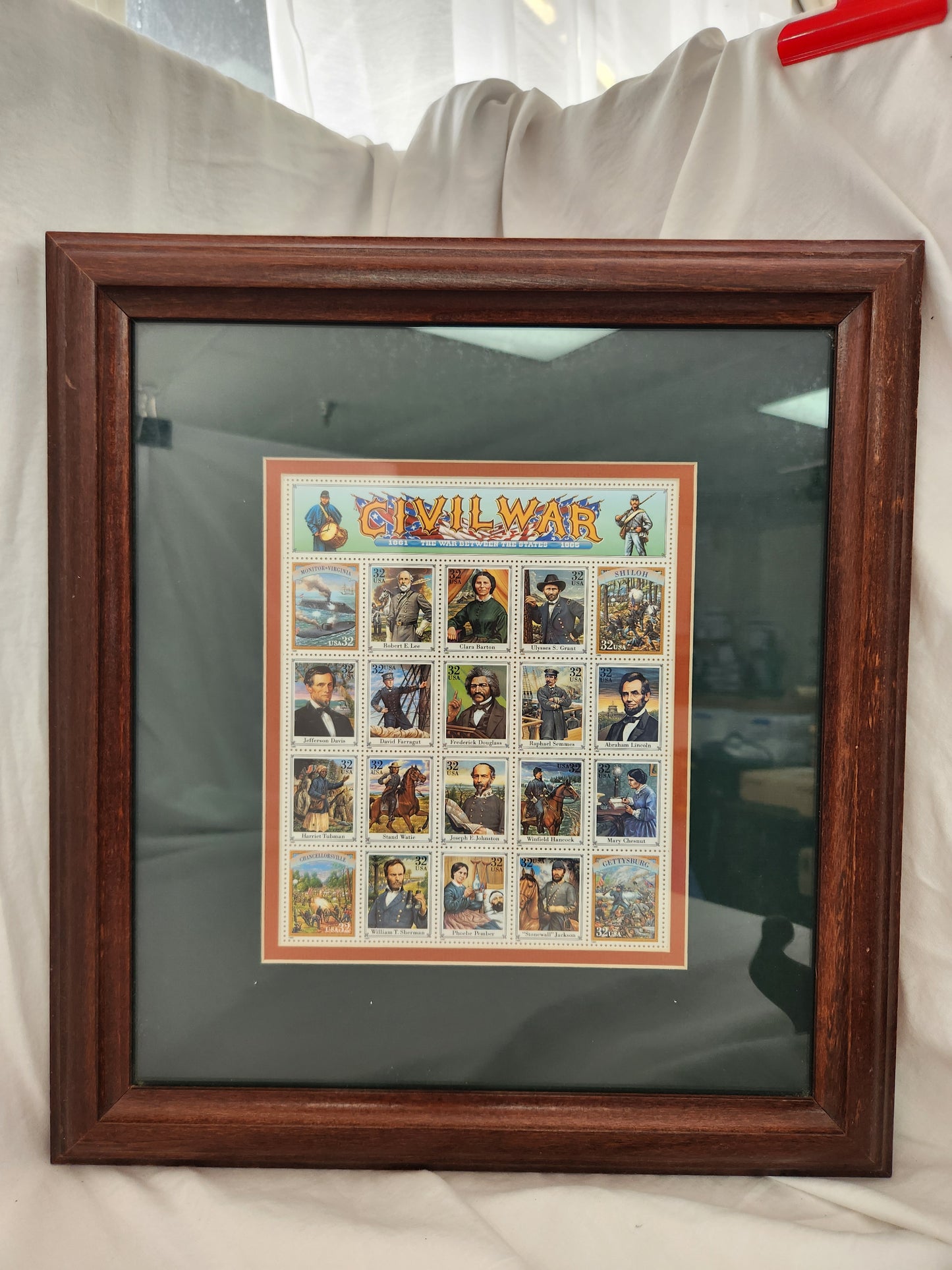 1995 - Framed Civil War Commemorative Stamps