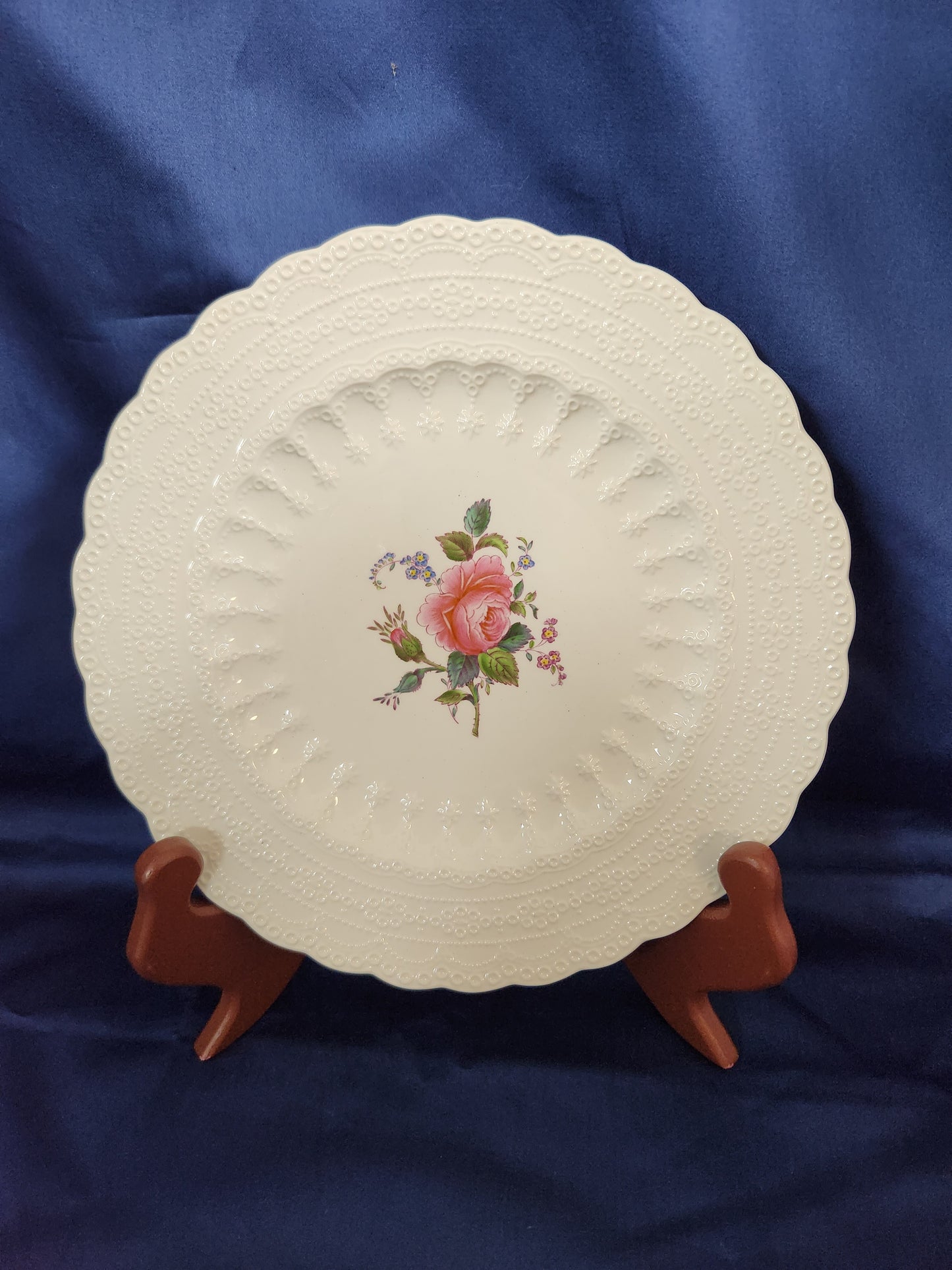 Vtg - Spode's Jewel "Billingsley Rose" Salad Plate (Old Backstamp)