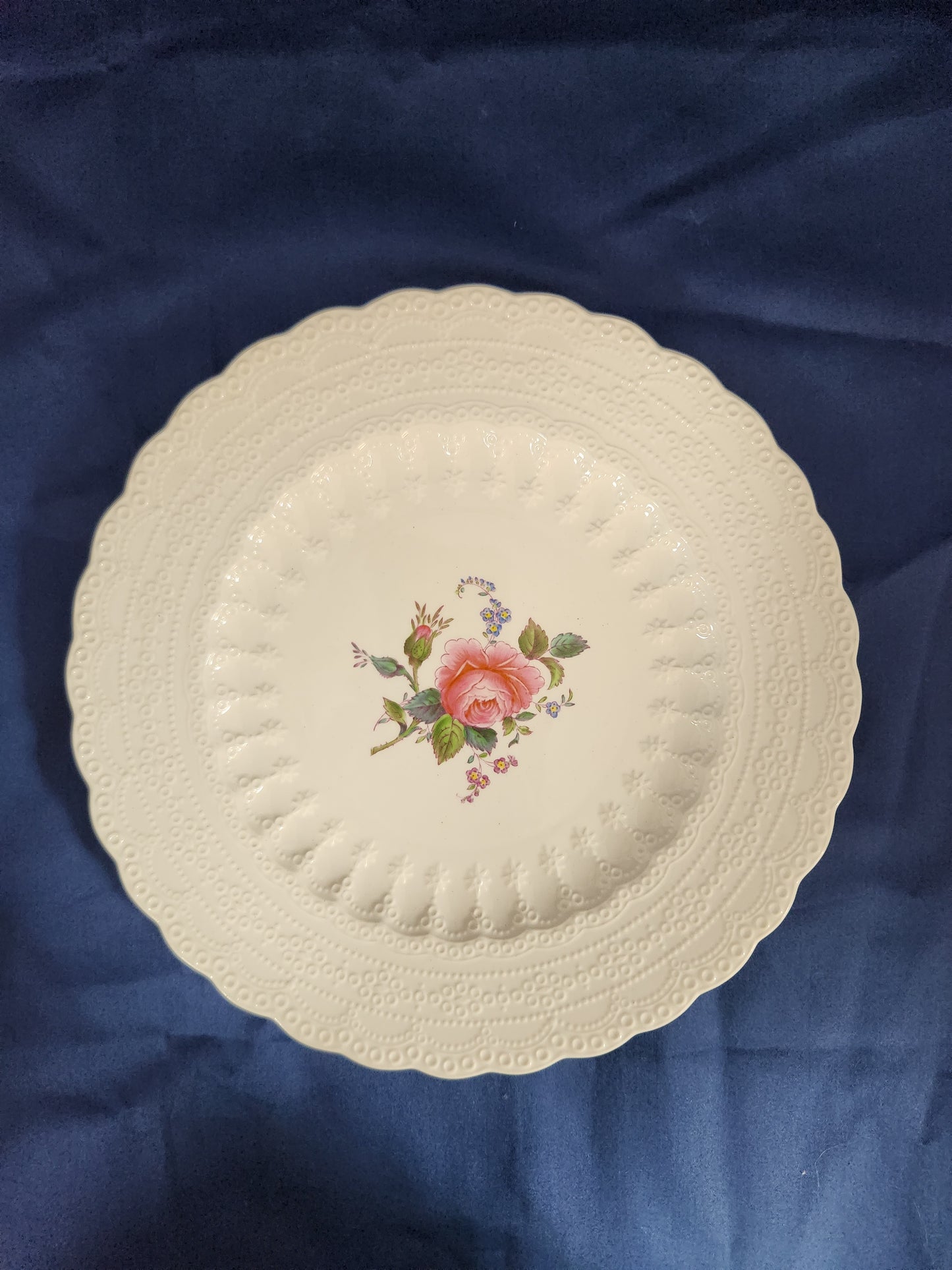 Vtg - Spode's Jewel "Billingsley Rose" Salad Plate (Old Backstamp)