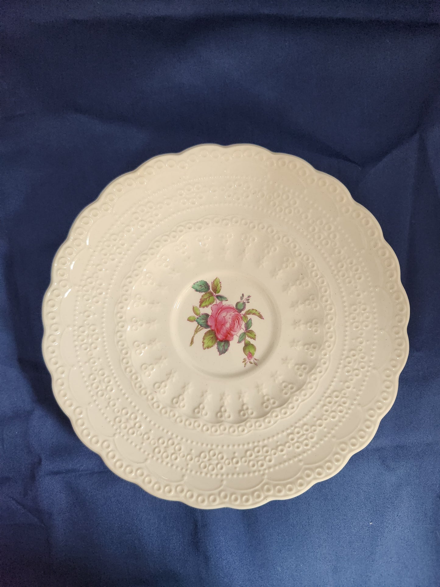 Vtg - Spode's Jewel "Billingsley Rose" Saucer (Old Backstamp) (Copy)