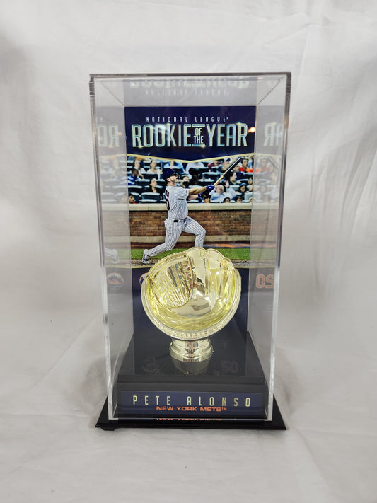 Pete Alonso New York Mets 2019 NL Rookie of the Year Golden Glove Display Case