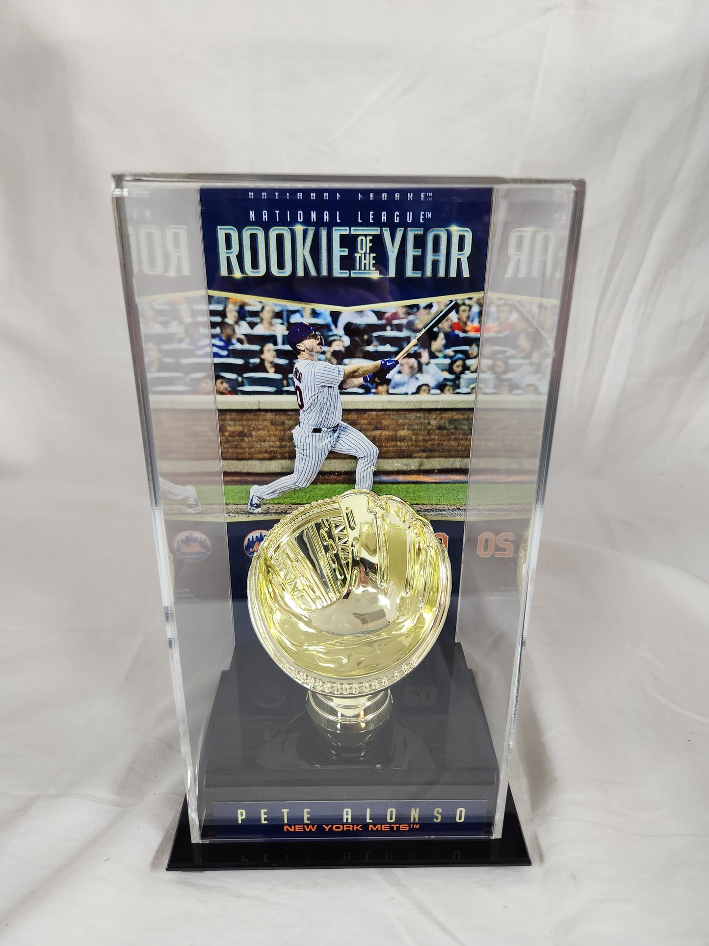 Pete Alonso New York Mets 2019 NL Rookie of the Year Golden Glove Display Case