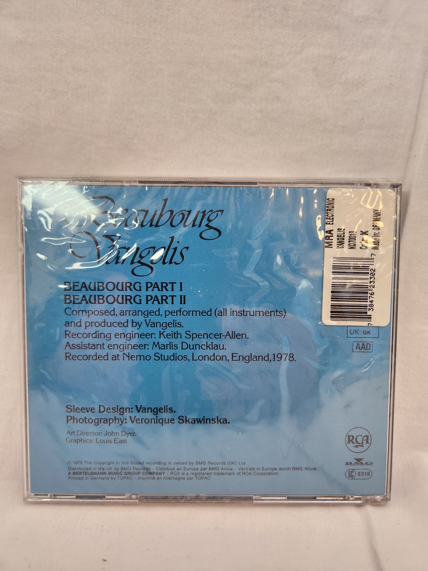 1978 - Vangelis: Beaubourg CD (factory sealed)