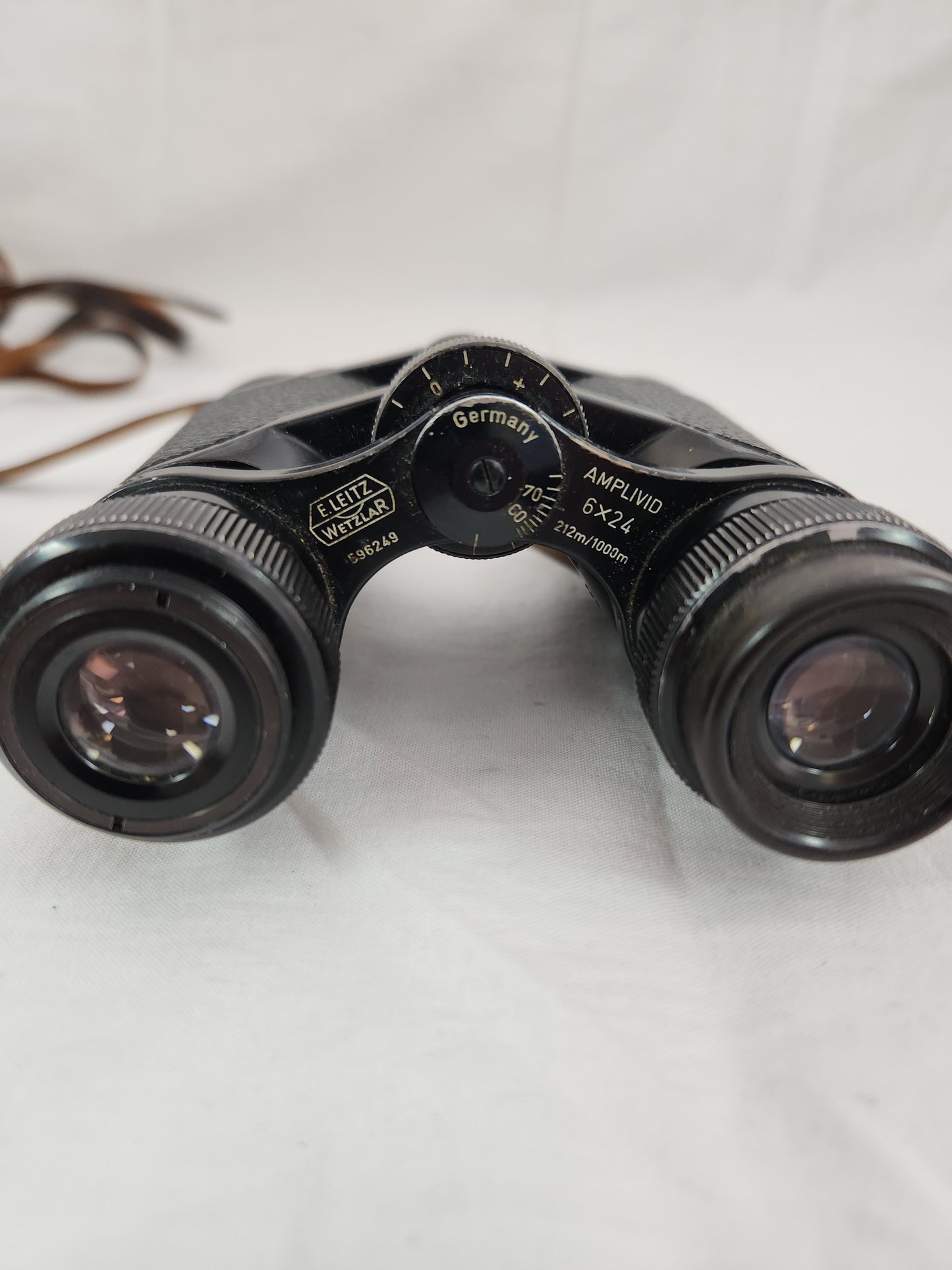 RARE - Leitz 6x24 Amplivid Wide Angle Compact Binoculars in Original Leather Case