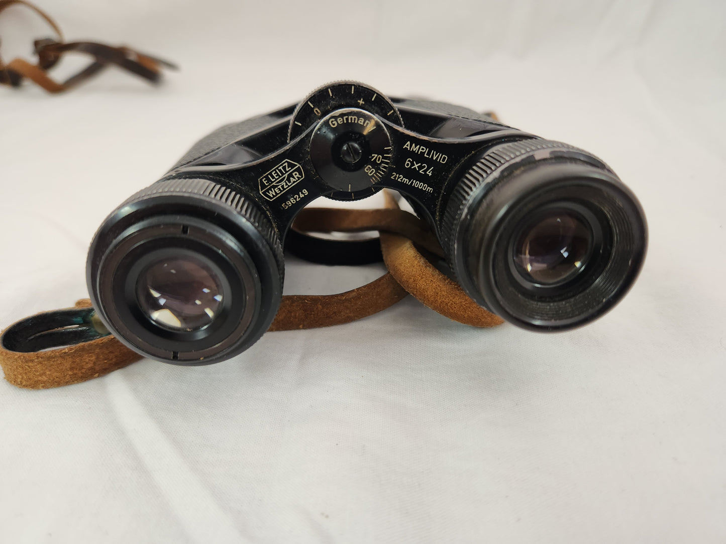 RARE - Leitz 6x24 Amplivid Wide Angle Compact Binoculars in Original Leather Case