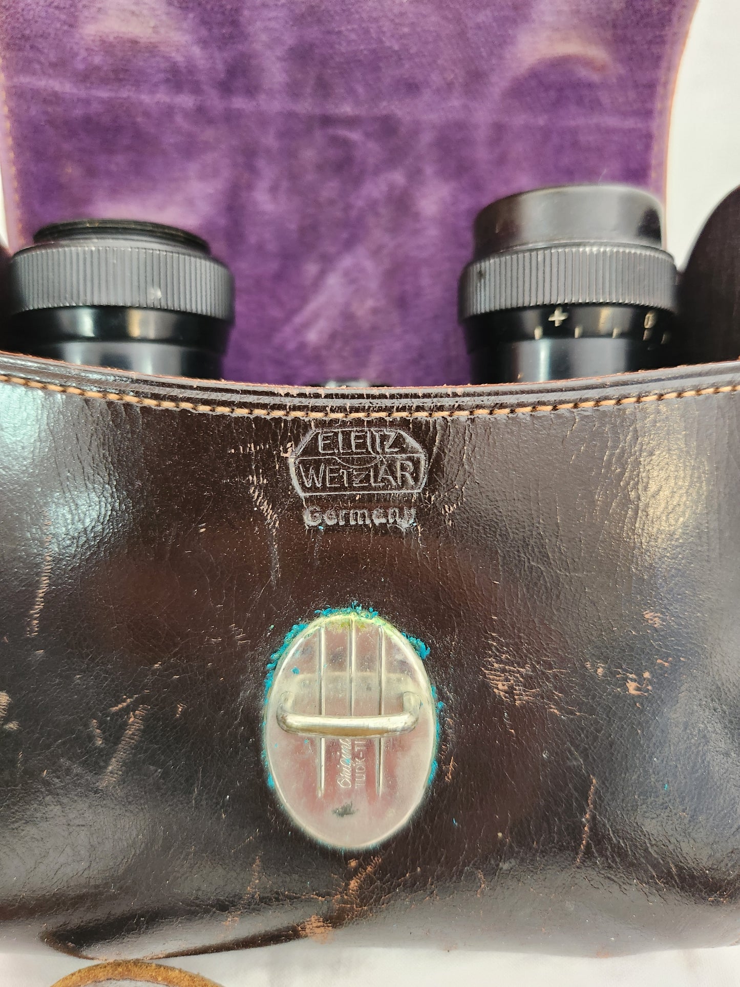 RARE - Leitz 6x24 Amplivid Wide Angle Compact Binoculars in Original Leather Case