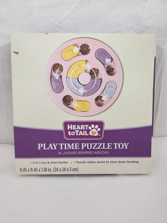 Heart to Tail Pink Playtime Dog Puzzle Toy