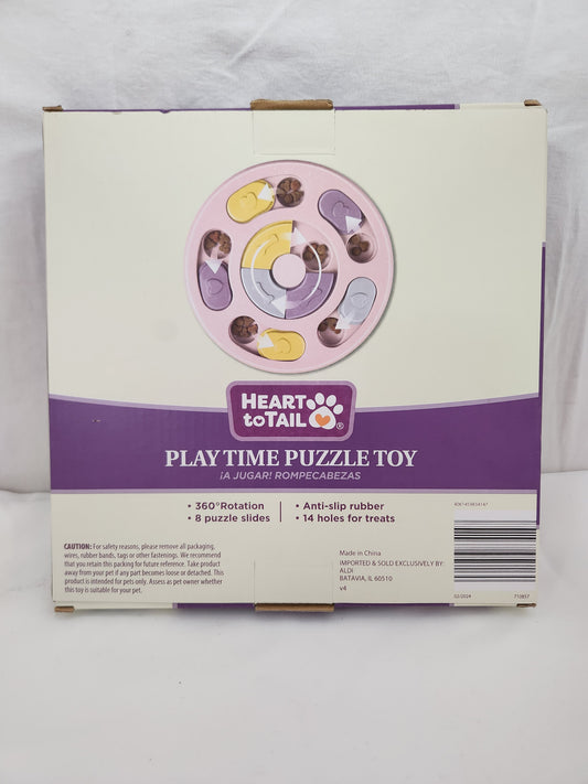 Heart to Tail Pink Playtime Dog Puzzle Toy