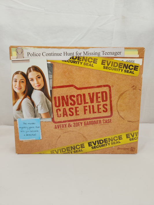 Unsolved Case Files Avery & Zoey Gardner Case by Pressman - New/Sealed