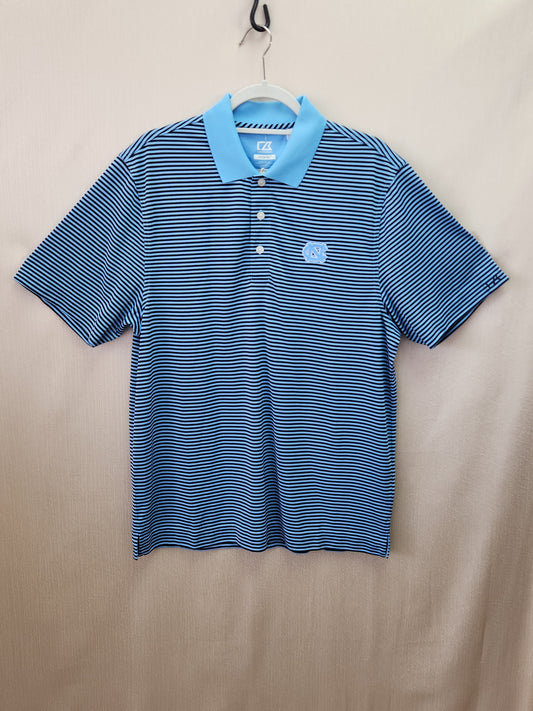 Cutter & Buck UNC CB DryTec Trevor Stripe Polo - Size: M