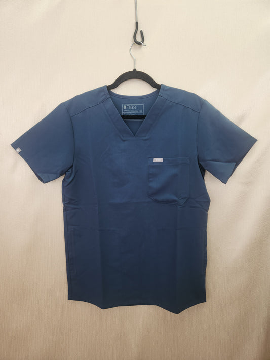Figs Chisec Navy Three-Pocket Scrub Top - Size: XS