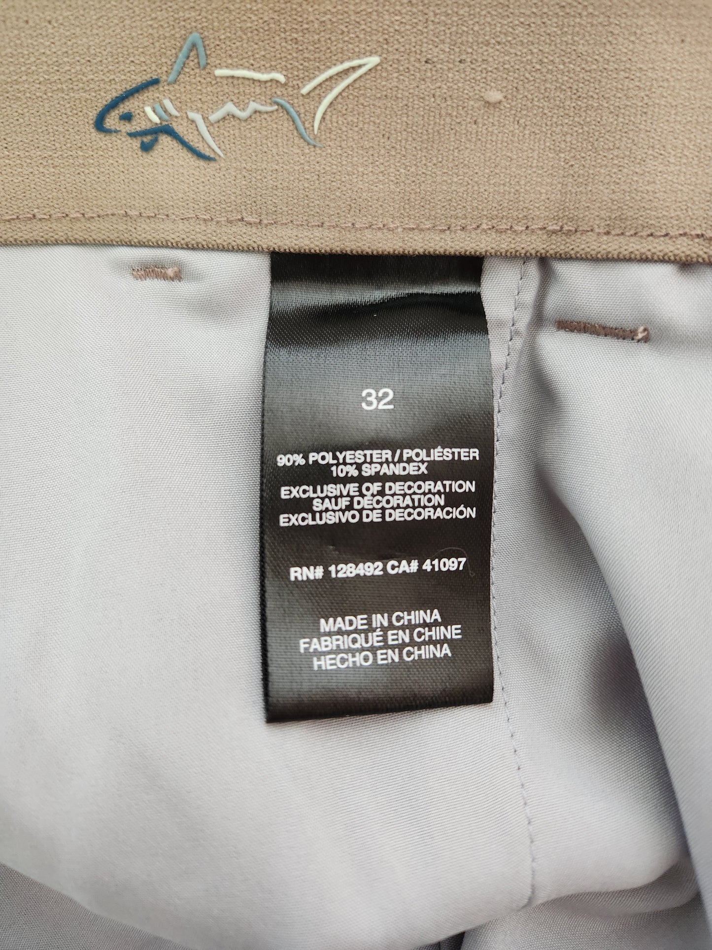 Greg Norman Tan ML75 Microlux Performance Golf Shorts - Size: 32