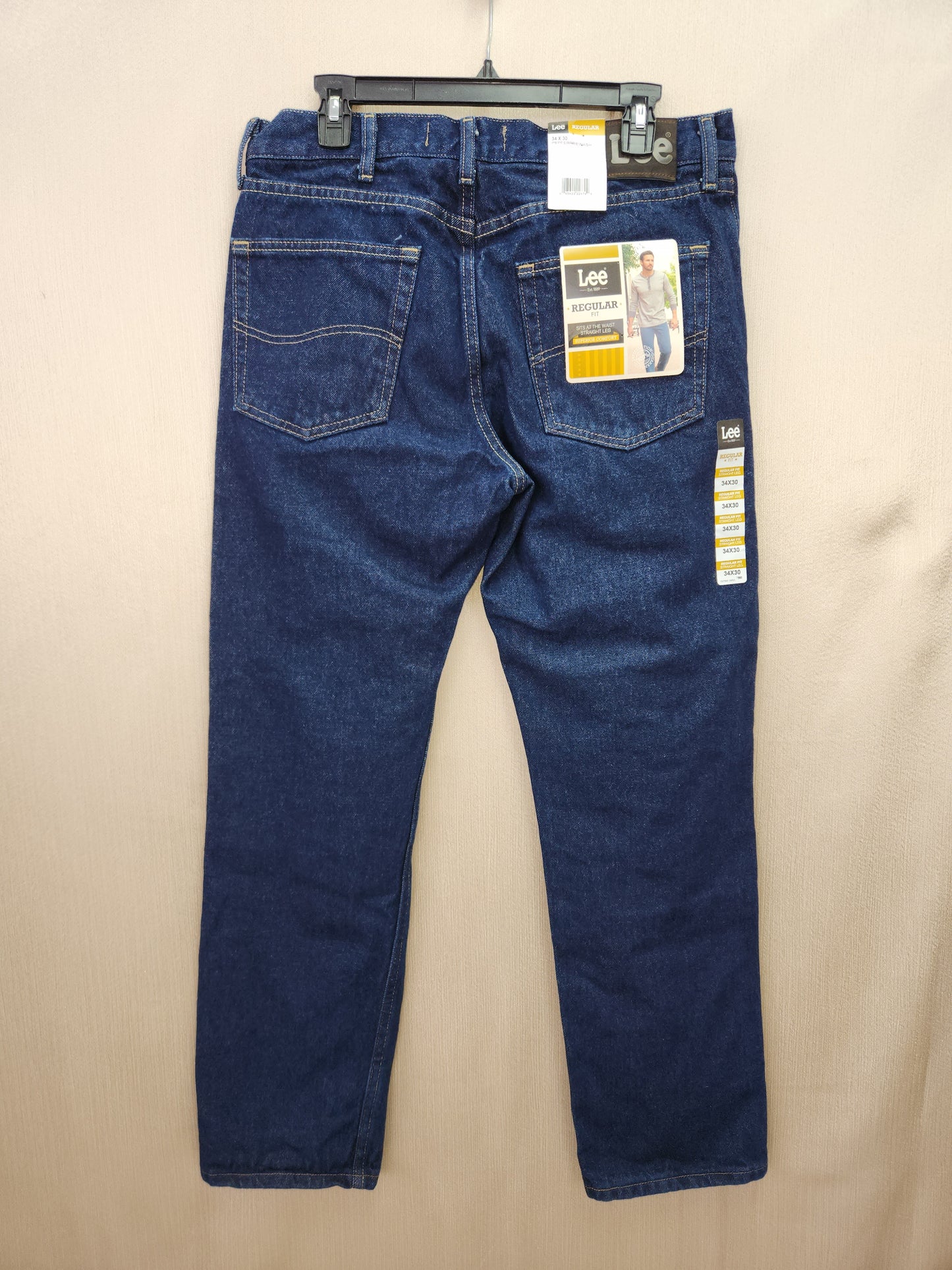 Lee Pepper Prewash Regular Fit Straight Leg Jeans - Size: 34x30