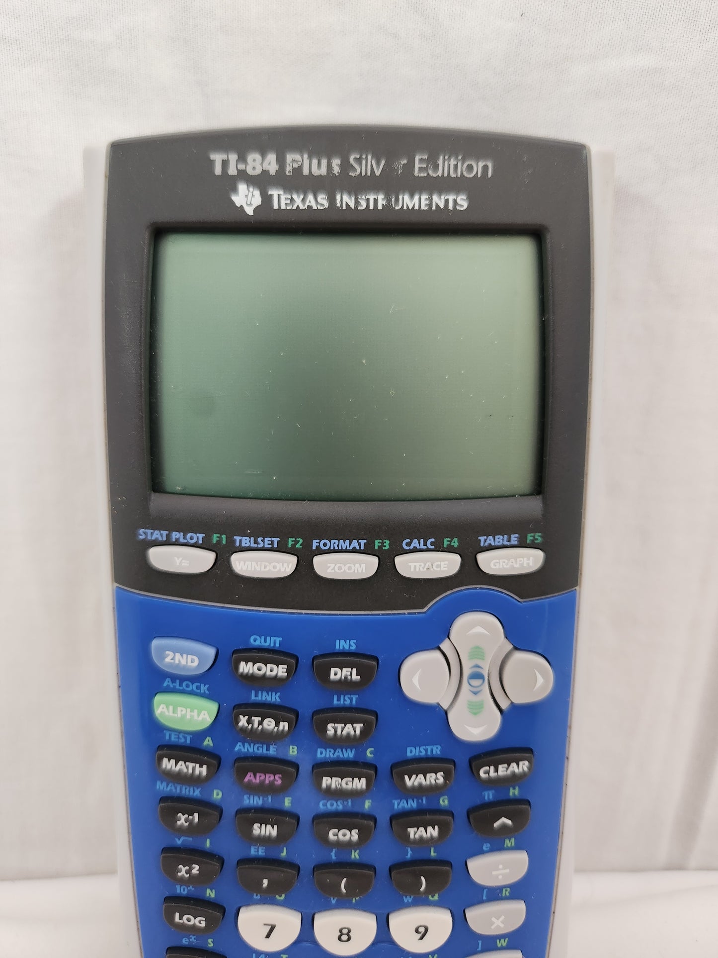 Texas Instruments Blue TI-84 Plus Silver Edition Graphing Calculator