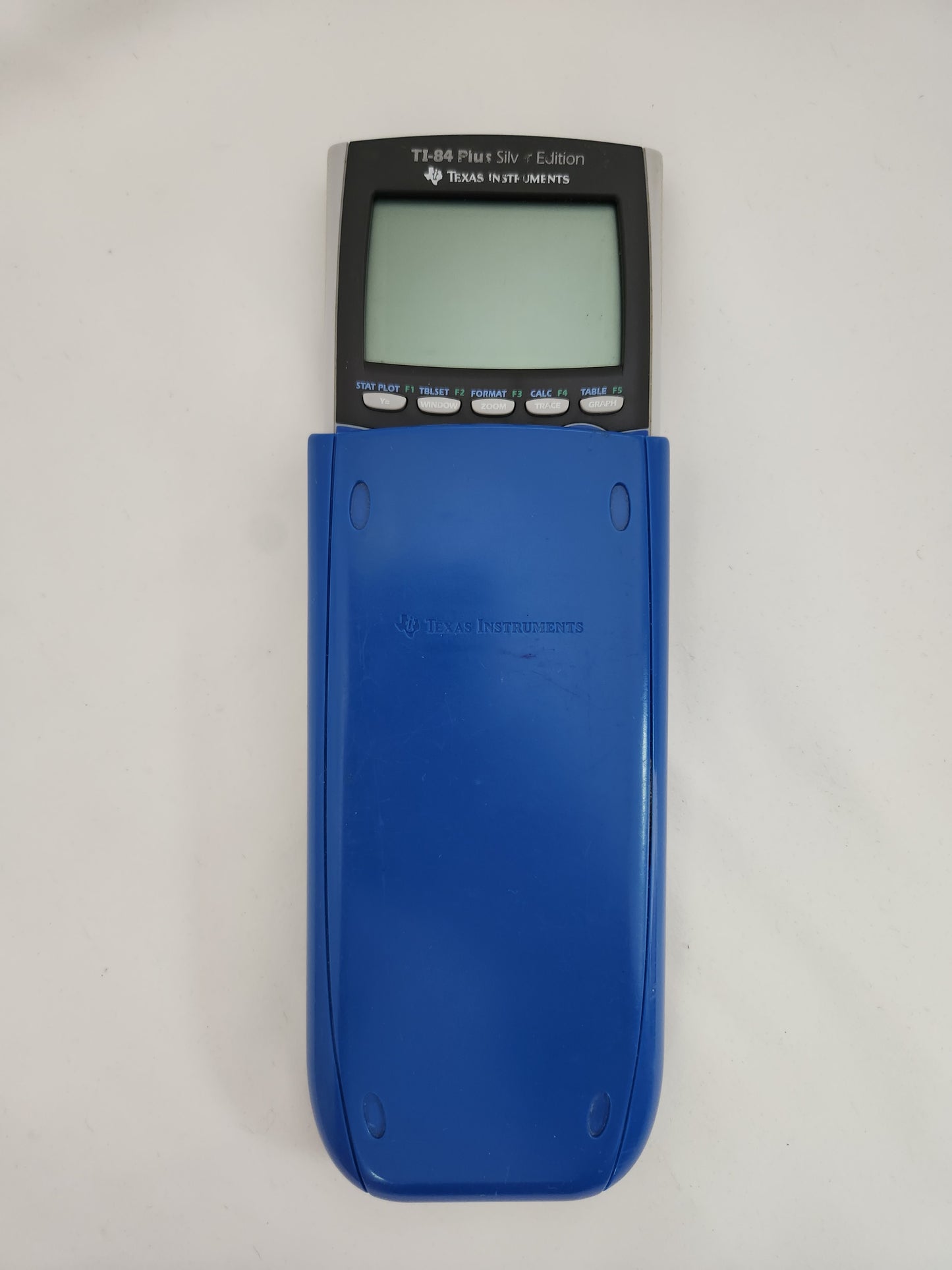 Texas Instruments Blue TI-84 Plus Silver Edition Graphing Calculator