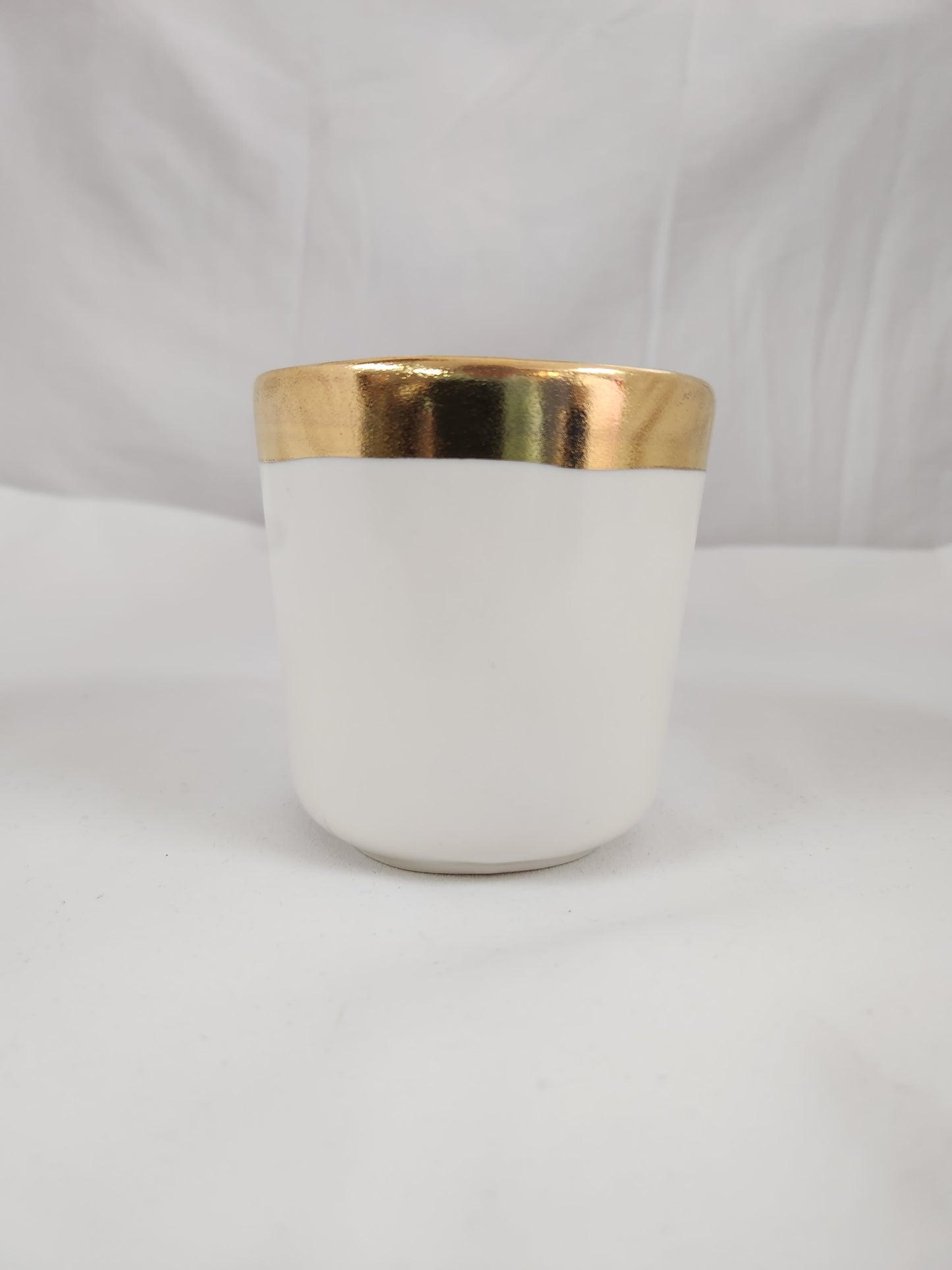 Michael Wainwright White Mug with Gold Trim
