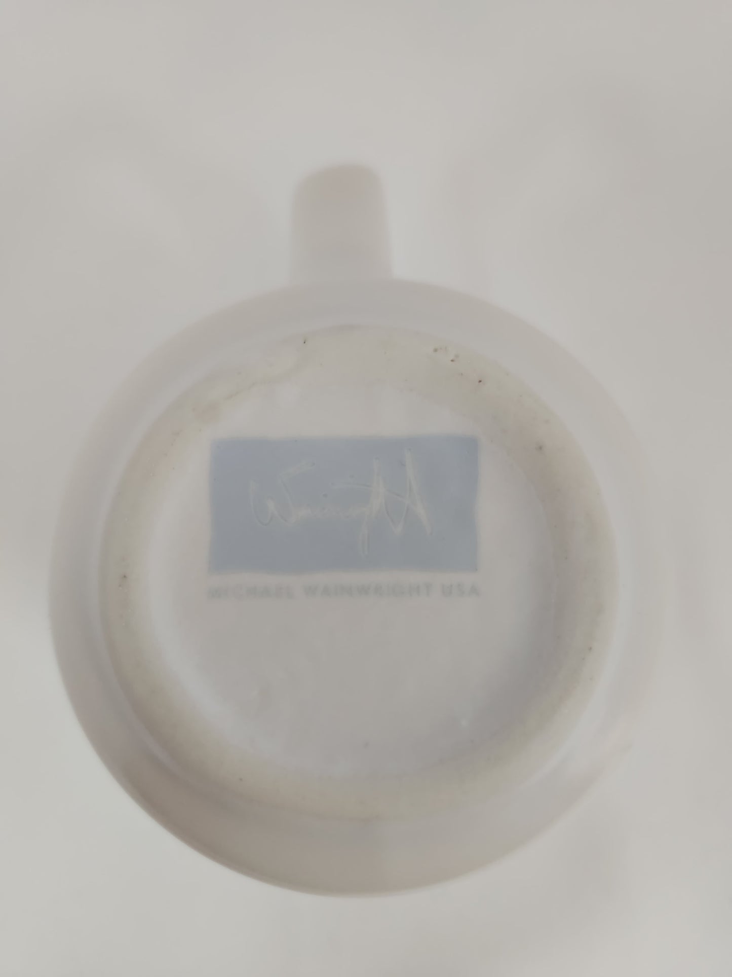 Michael Wainwright White Mug with Gold Trim