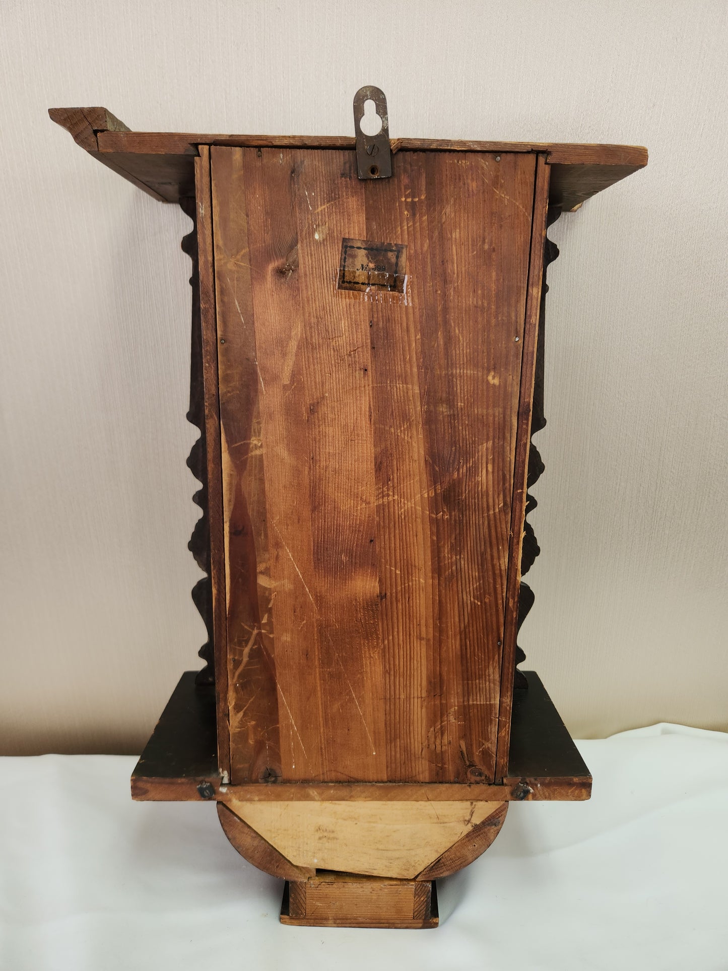 Vintage - HAU Junghans Pendulum Wall Clock with Key (not tested)