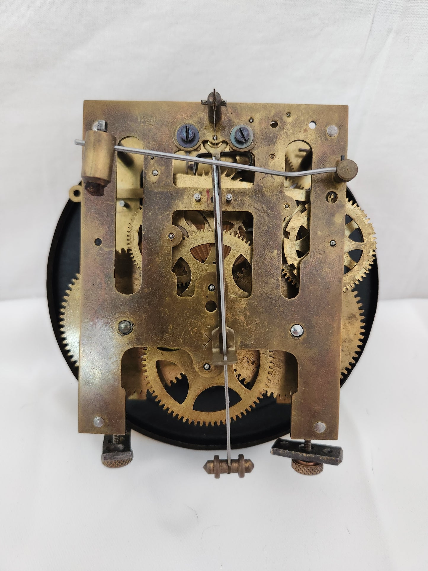 Vintage - HAU Junghans Pendulum Wall Clock with Key (not tested)