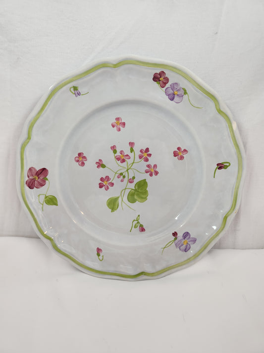 Longchamp Mon Jardin 10-1/8" Dinner Plate (crazing)