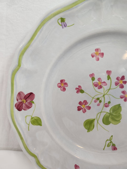 Longchamp Mon Jardin 10-1/8" Dinner Plate (crazing)