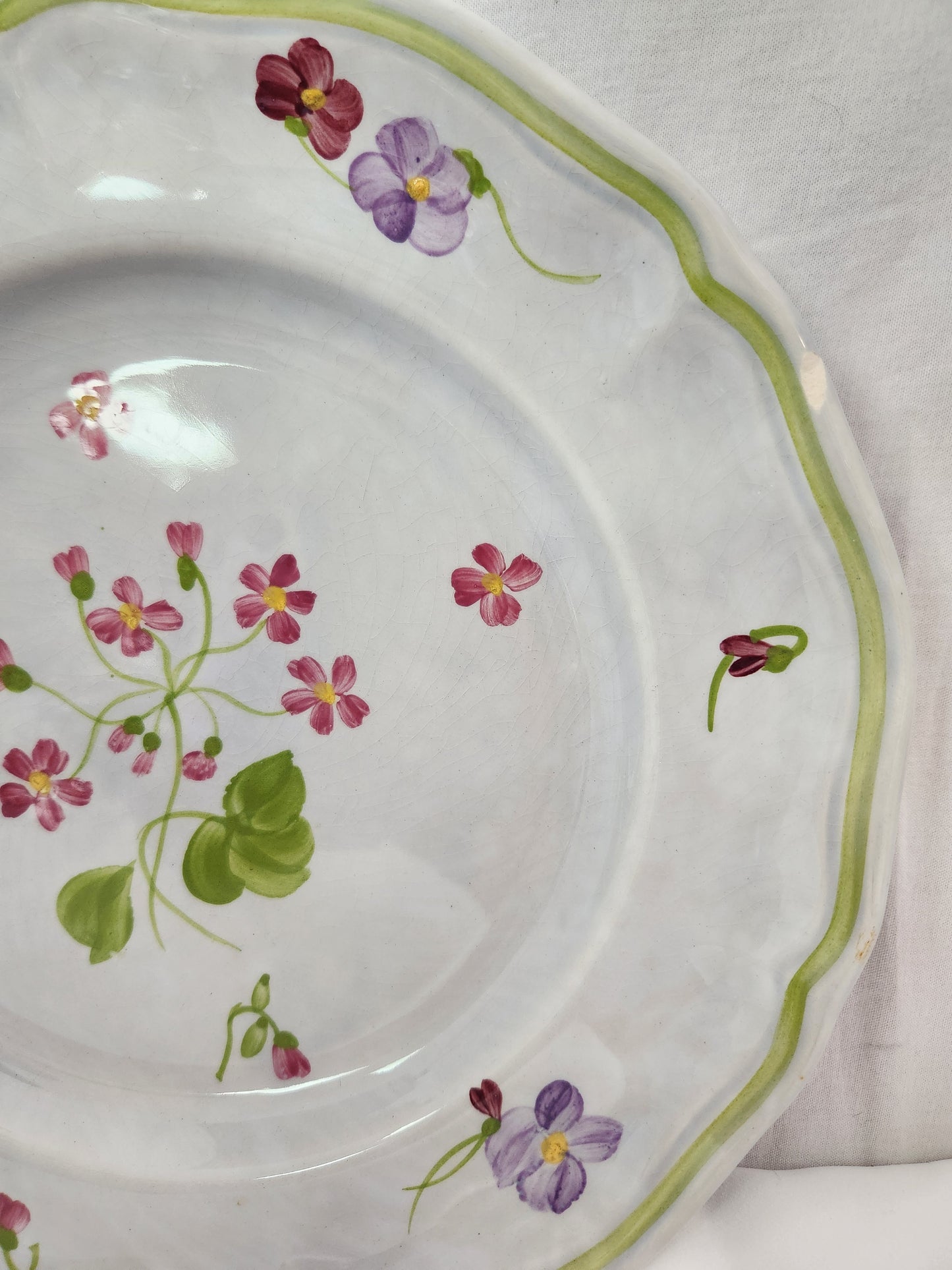 Longchamp Mon Jardin 10-1/8" Dinner Plate (crazing)