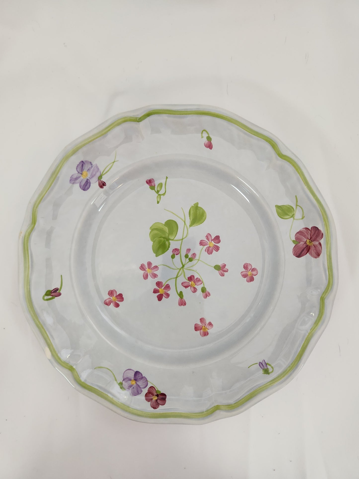 Longchamp Mon Jardin 10-1/8" Dinner Plate (crazing)