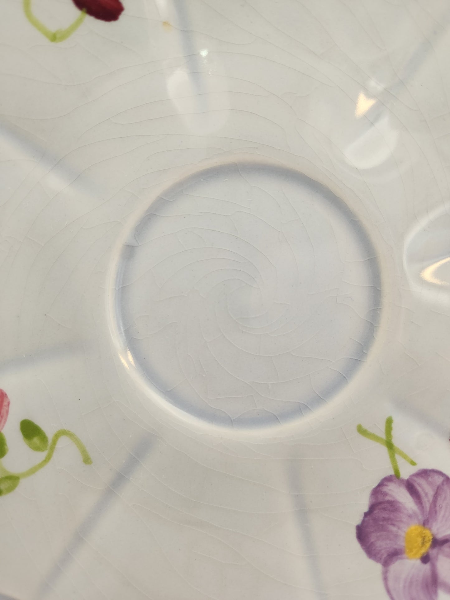 Longchamp Mon Jardin Cup & Saucer (crazing)
