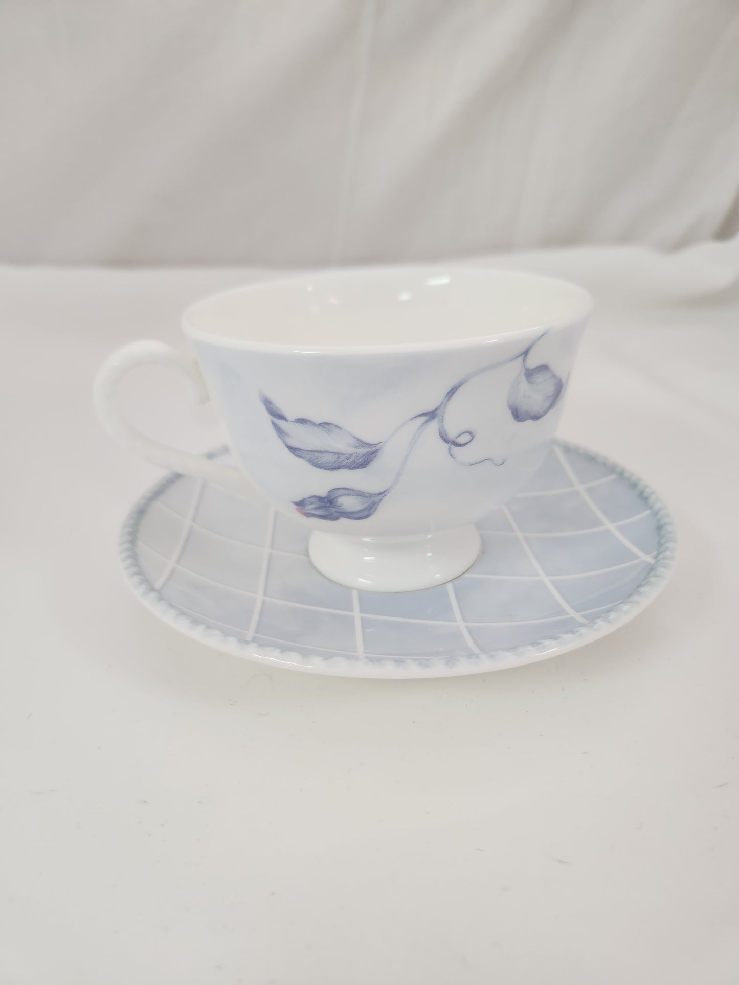 Lenox "Swedish Rose" Footed Cup & Saucer