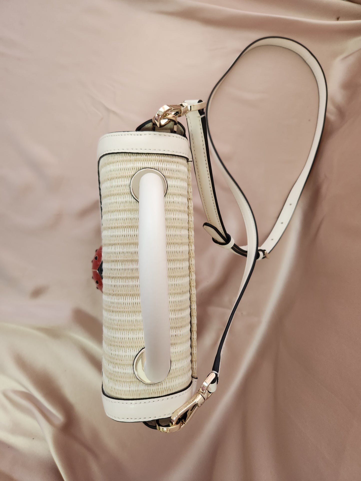 KATE SPADE Dottie Puffy Top Handle Ladybug Crossbody KA790