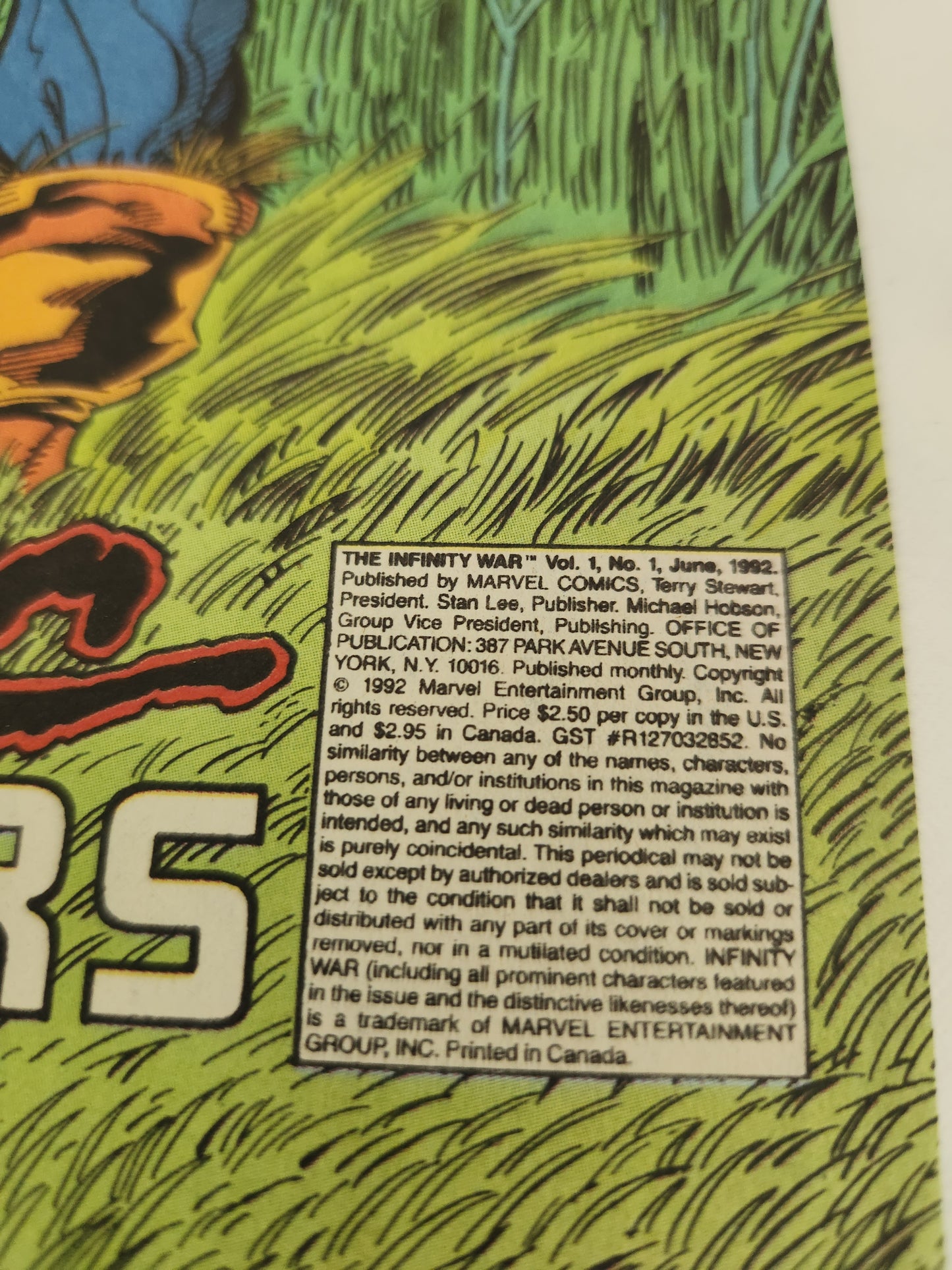 1992 - The Infinity War: First Strike! #1 by Marvel Comics - EX