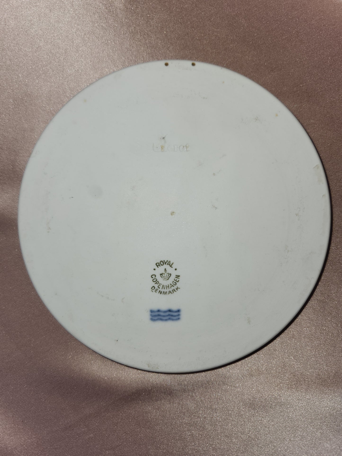 Royal Copenhagen Four Seasons Series "Autumn" Bisque Porcelain 5-1/2" Wall Plaque