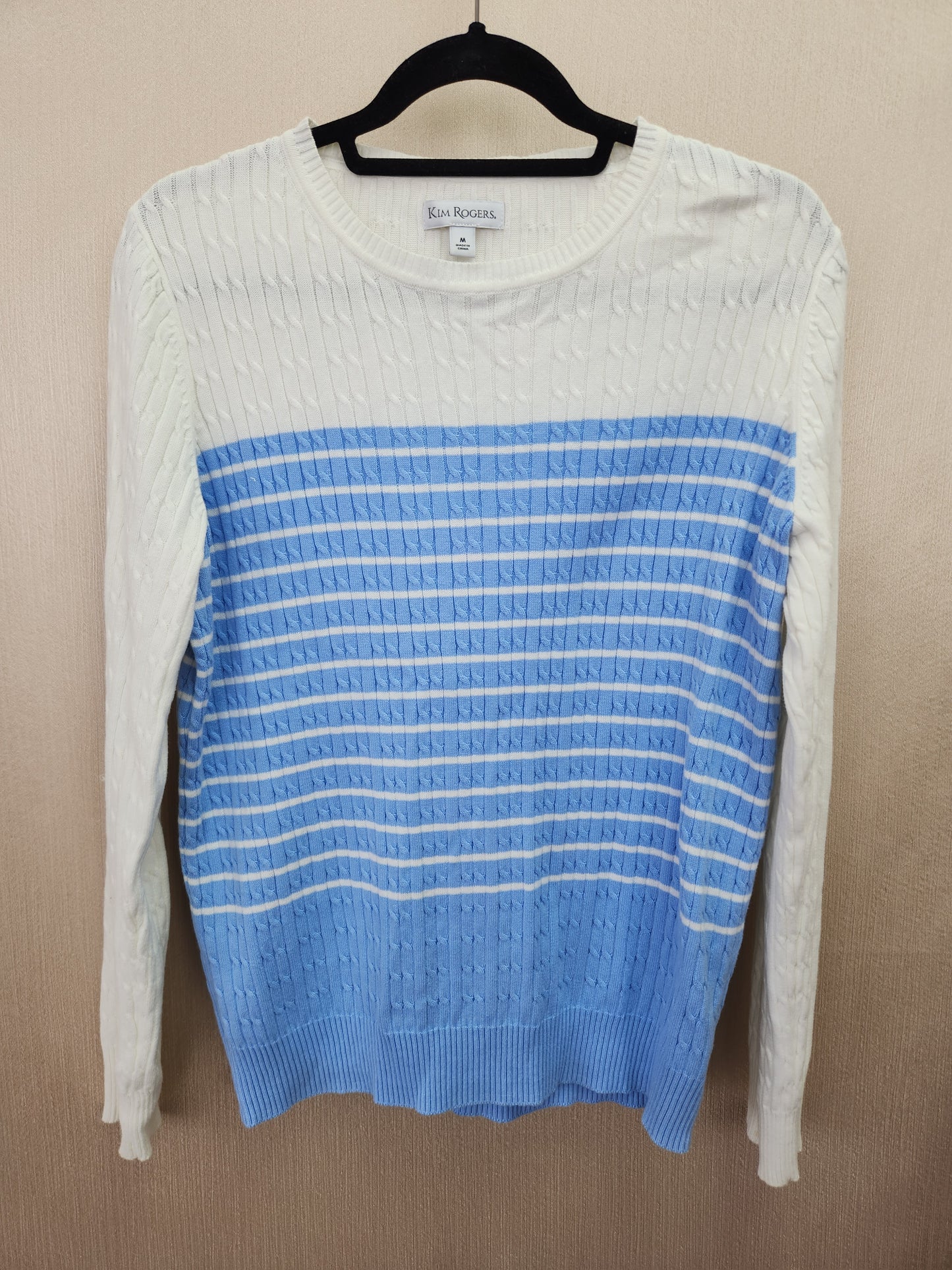 Kim Rogers Cotton Sweater - Size: M