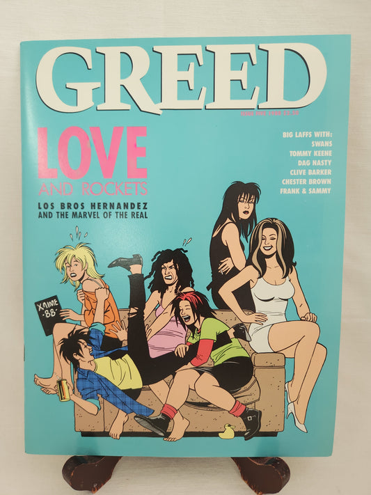 1988 Greed Magazine #5: Love And Rockets - VG