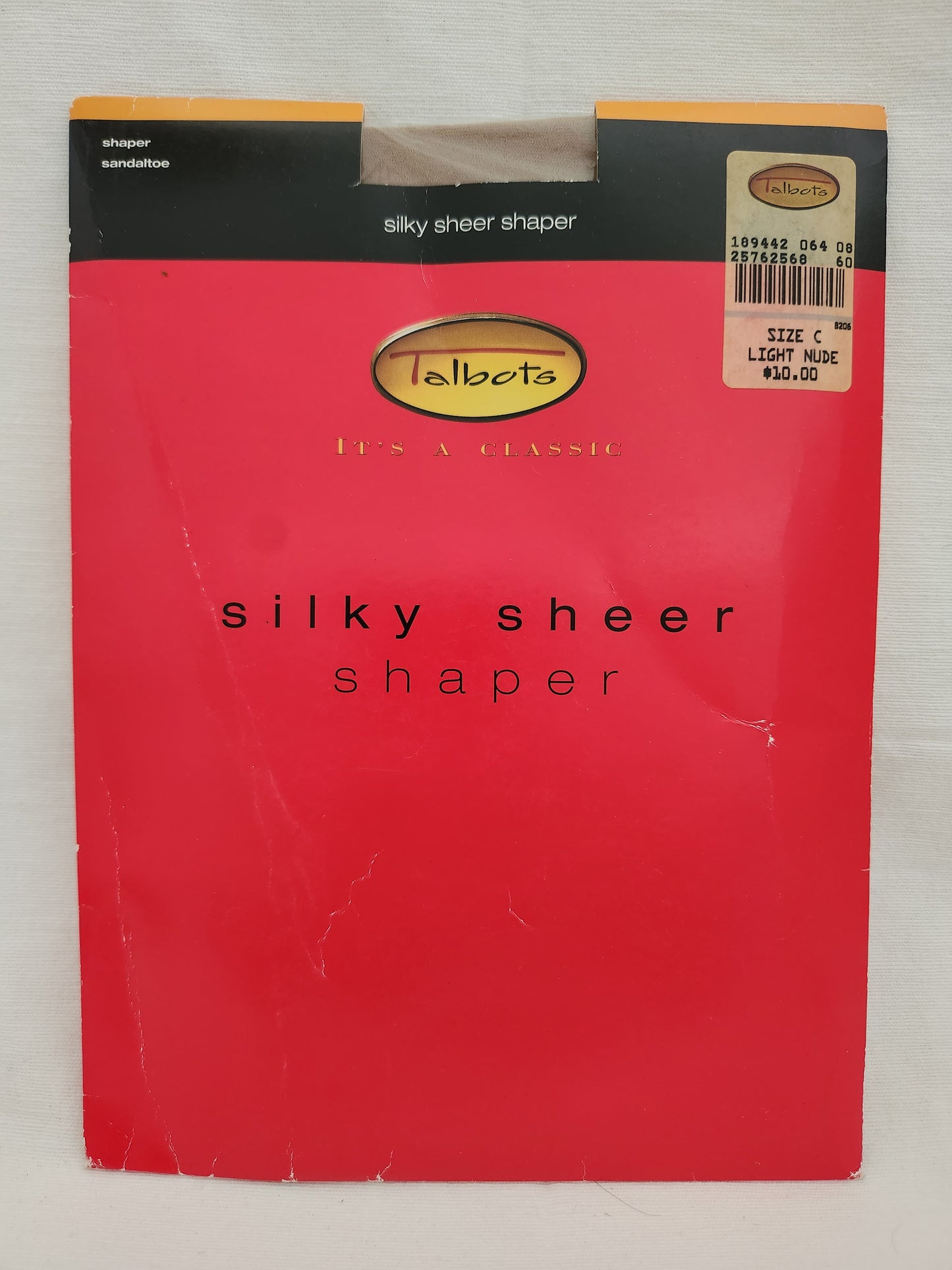 Talbots Silky Sheer Shaper Sandletoe Pantyhose - Size: C