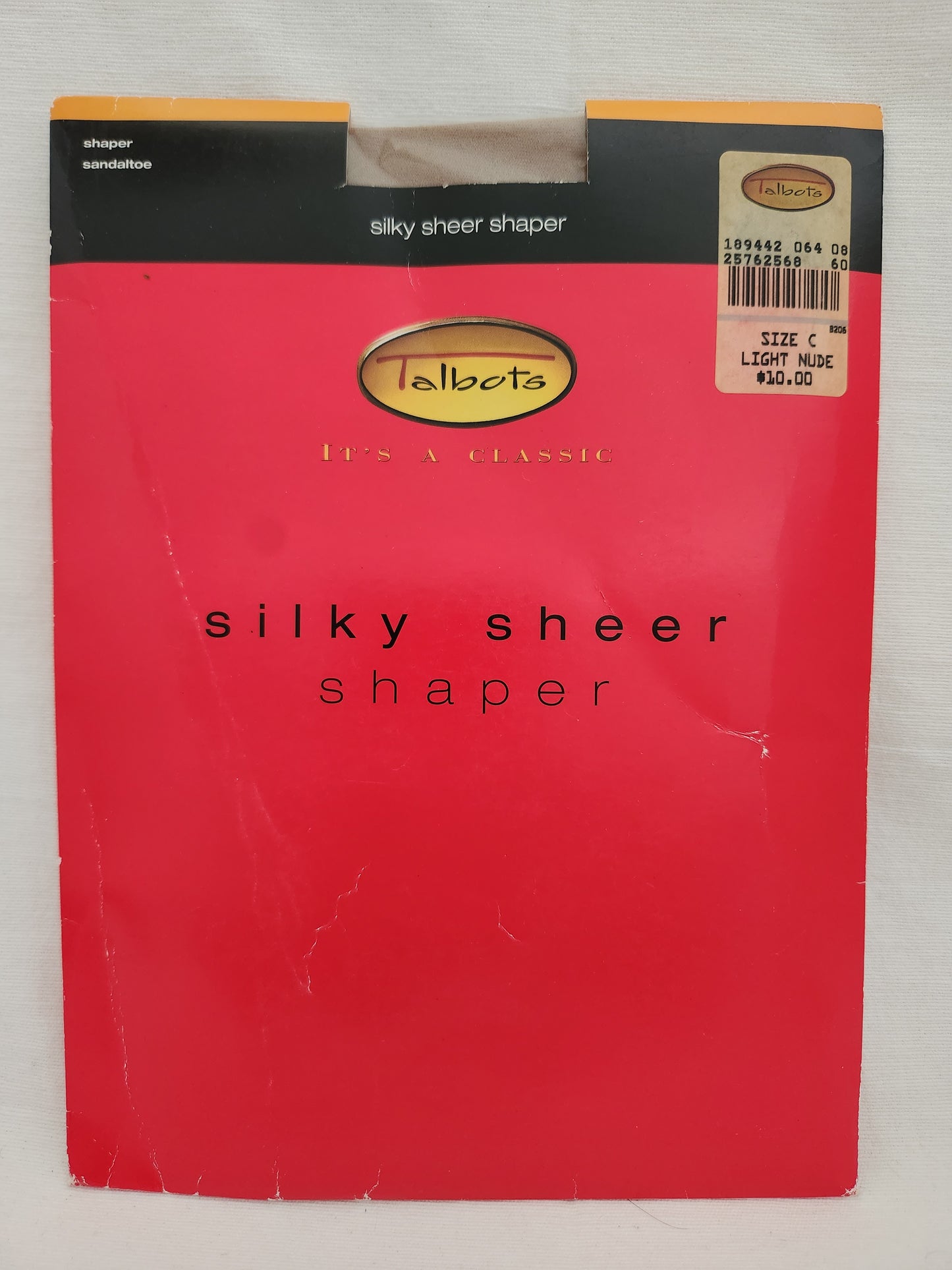Talbots Silky Sheer Shaper Sandletoe Pantyhose - Size: C