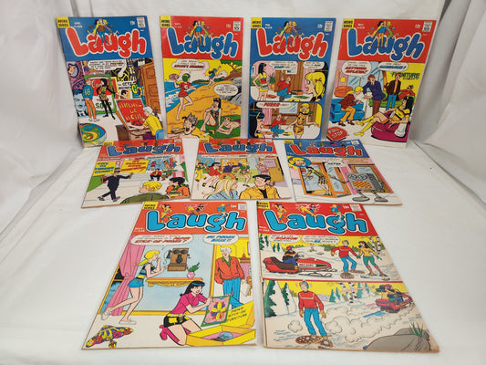 Lot of 9 Various - Archie Series "Laugh" Comic Books