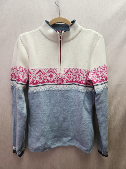 Dale of Norway Women’s 1/4 Zip Moritz Wool Sweater - Size: L (flawed)