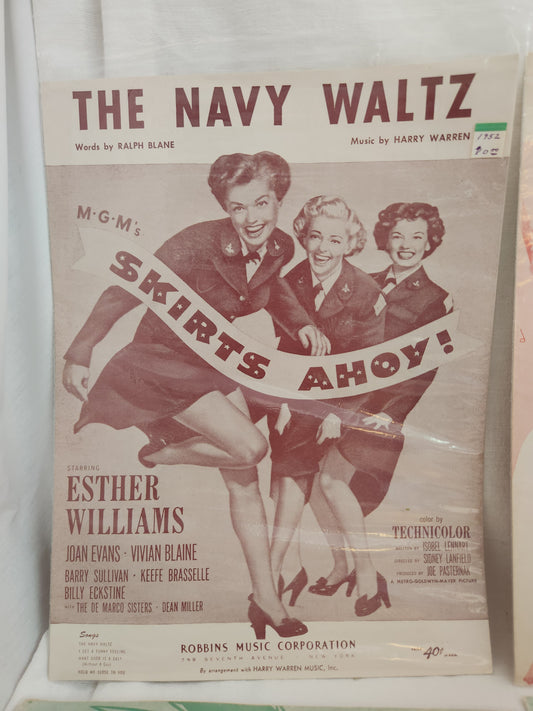 Lot of 6 Vintage - Esther Williams Movies Sheet Music