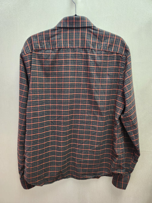 Untuckit Brown/Black Martino Button Up Shirt - Size: Large