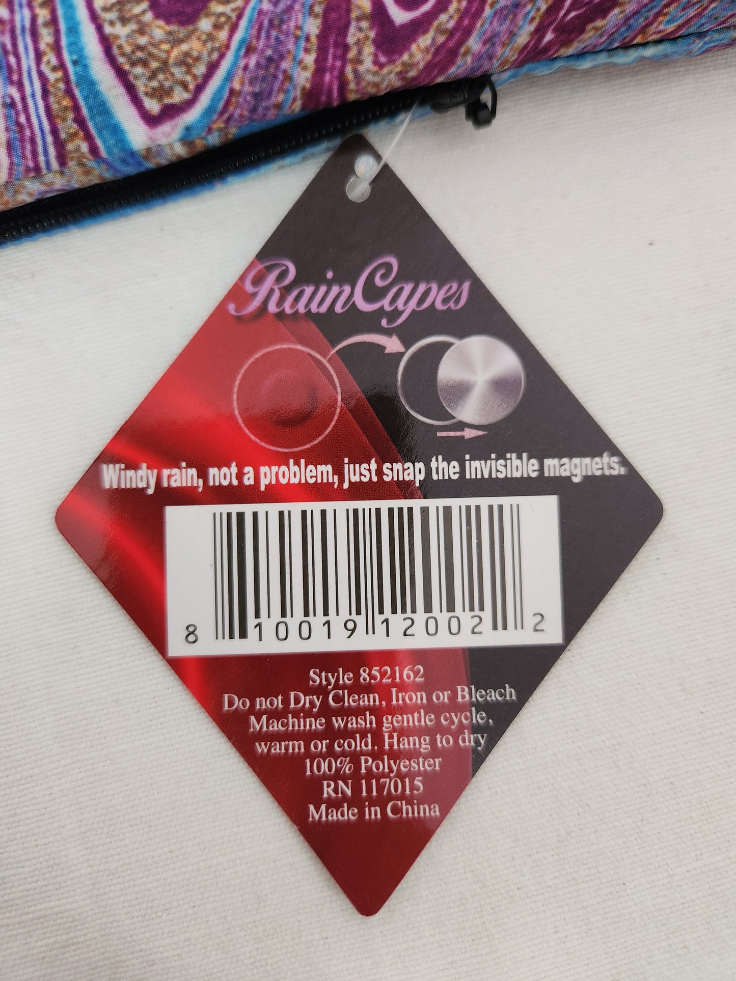 Galleria Enterprises Inc. "Unicorn Hair" Rain Cape - One Size