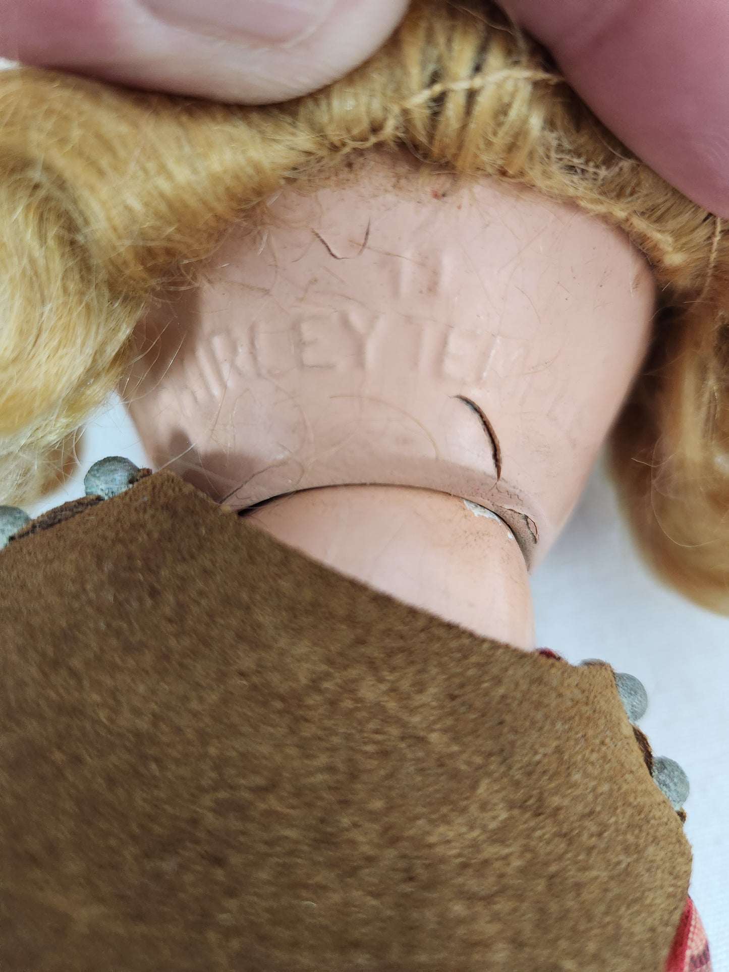 VINTAGE 1930's - Shirley Temple 12" Composition Texas Ranger Doll