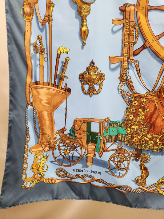 Vintage - Hermes "Musee Museum" 90cm Silk Scarf