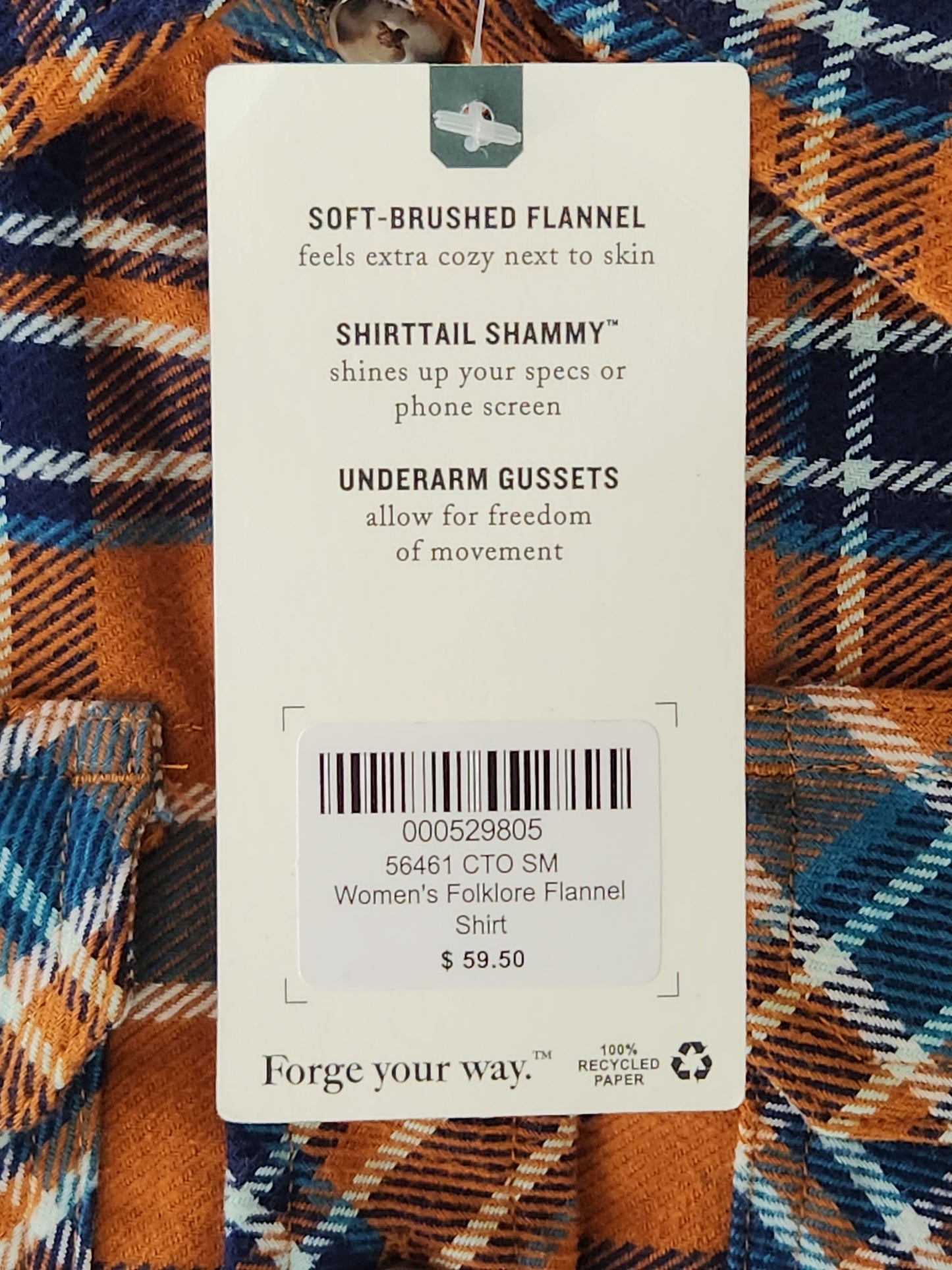 NWT - Duluth Women's Folklore Flannel Shirt - Size: S