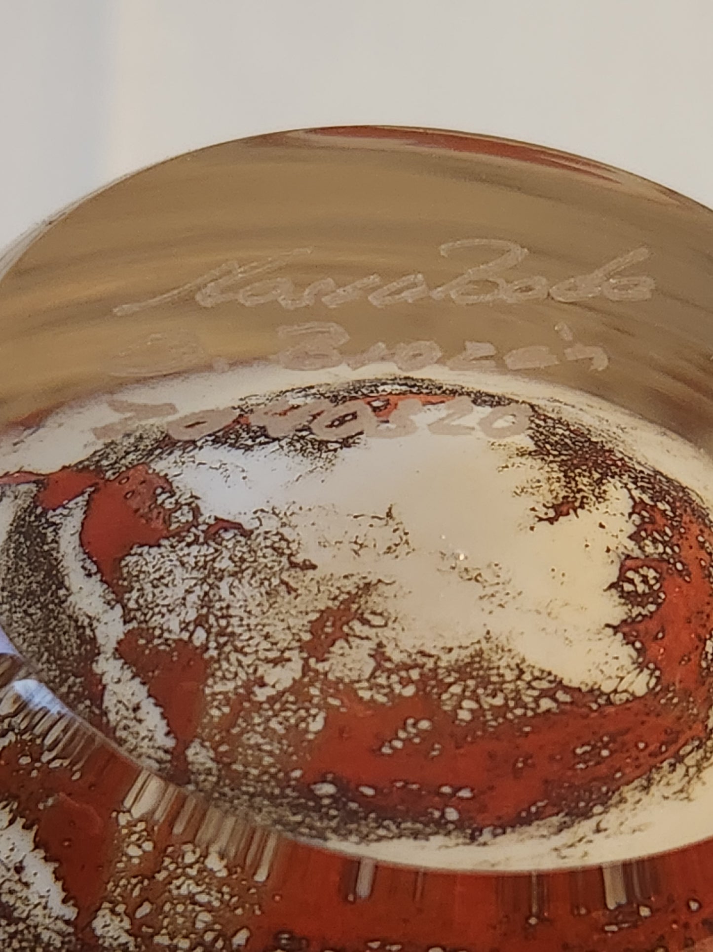 Kosta Boda Art Glass Vase "Floating Flowers" by Olle Brozén