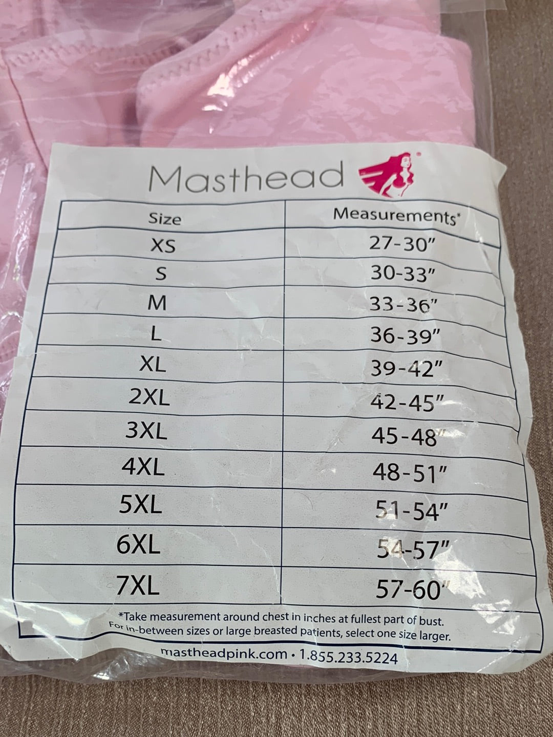 NEW - MASTHEAD pink Style 042 Elizabeth Front Closure Surgical Bra - L –  CommunityWorx Thrift Online