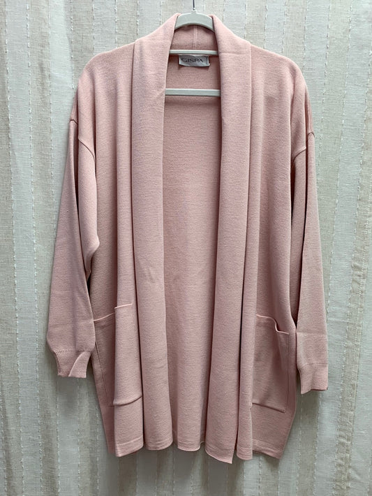 NWT - GISPA pink Wool Blend Pockets Open Cardigan - Large