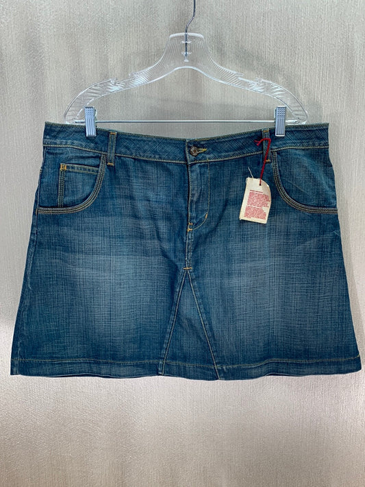 NWOT - BODEN blue 100% Cotton 18" (Above the Knee) Denim Mini Skirt - 20