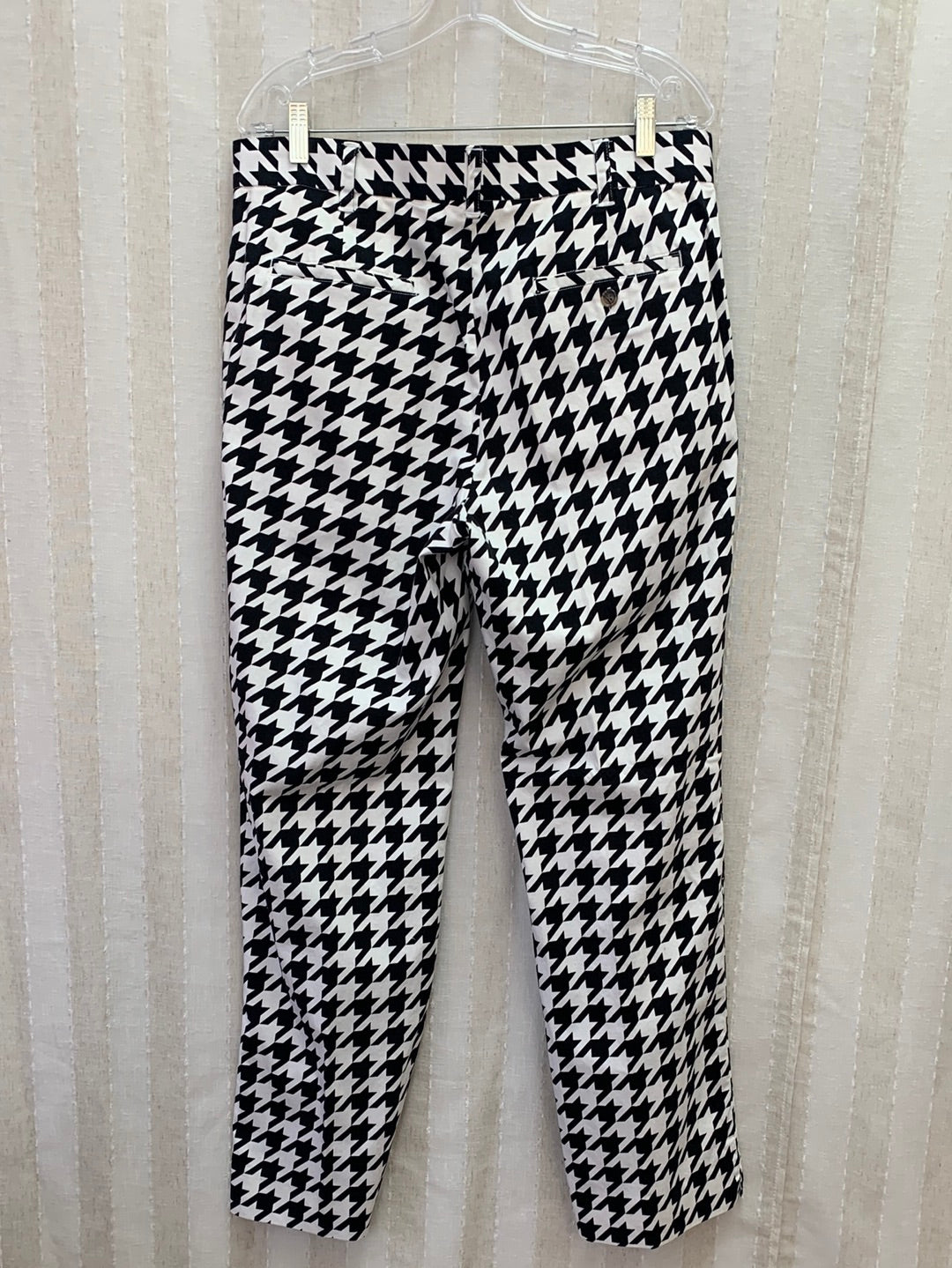 LOUDMOUTH black white houndstooth Cotton Fairway Heritage Pants - 36x32